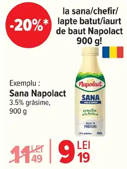 Carrefour Sana Napolact 3.5% grăsime, Ofertă