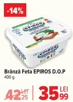 Carrefour Brânză Feta EPIROS D.O.P Ofertă