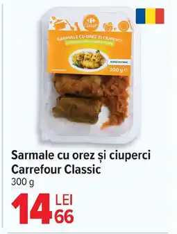 Carrefour Sarmale cu orez şi ciuperci Carrefour Classic Ofertă