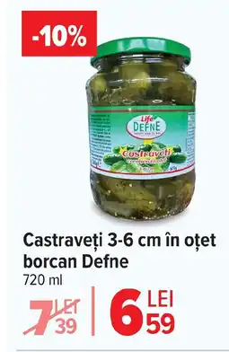 Carrefour Castraveţi 3-6 cm în oțet borcan Defne Ofertă