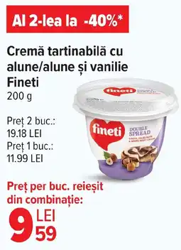 Carrefour Cremă tartinabilă cu alune/alune şi vanilie Fineti Ofertă