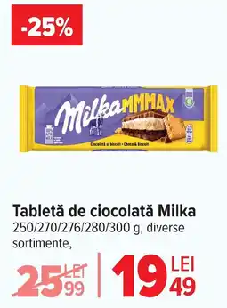 Carrefour Tabletă de ciocolată Milka Ofertă