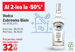 Carrefour Vodca Zubrowka Biala Ofertă