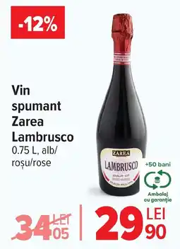 Carrefour Vin spumant Zarea Lambrusco Ofertă