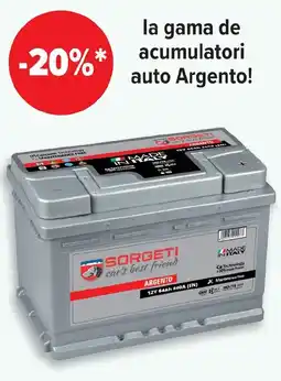 Carrefour la gama de acumulatori auto Argento! Ofertă