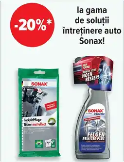 Carrefour la gama de soluții întreţinere auto Sonax! Ofertă