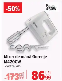 Carrefour Mixer de mână Gorenje M420CW Ofertă