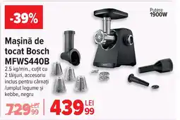Carrefour Maşină de tocat Bosch MFWS440B Ofertă