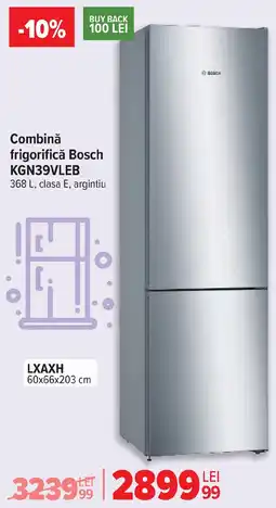 Carrefour Combină frigorifică Bosch KGN39VLEB Ofertă