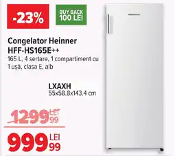 Carrefour Congelator Heinner HFF-HS165E++ Ofertă