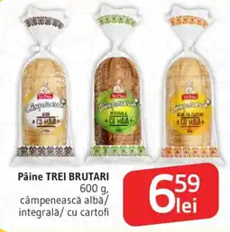Supeco Pâine TREI BRUTARI Ofertă