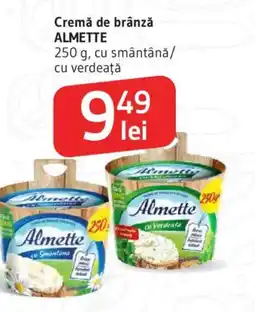 Supeco Cremă de brânză ALMETTE, cu smântânǎ/ cu verdeaţă Ofertă