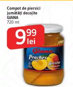 Supeco Compot de piersici jumǎtǎți decojite GIANA Ofertă