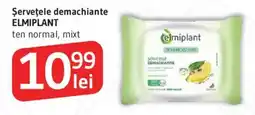 Supeco Şerveţele demachiante ELMIPLANT ten normal, mixt Ofertă