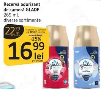 Rezervǎ odorizant de cameră GLADE