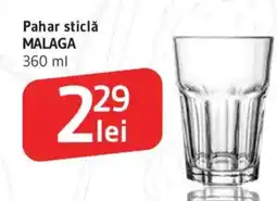 Supeco Pahar sticlă MALAGA Ofertă
