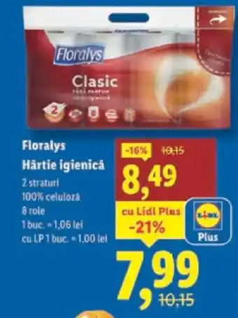 Floralys Hârtie igienicȧ