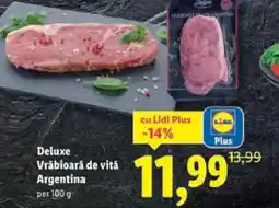 Lidl Deluxe Vrǎbioară de vită Argentina Ofertă