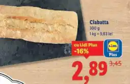 Lidl Ciabatta Ofertă