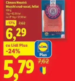 Lidl Cámara Noastră Muschi crud-uscat, feliat Ofertă