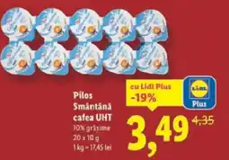 Lidl Pilos Smântână cafea UHT Ofertă
