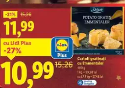Lidl Deluxe Cartofi gratinați cu Emmentaler Ofertă
