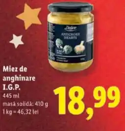 Lidl Deluxe Miez de anghinare I.G.P. Ofertă