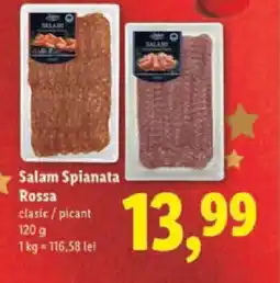 Lidl Deluxe Salam Spianata Rossa Ofertă