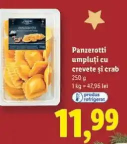 Lidl Deluxe Panzerotti umpluți cu crevete şi crab Ofertă