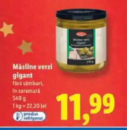 Lidl Măsline verzi gigant Ofertă