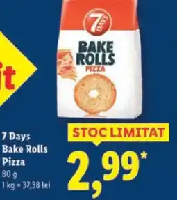 Lidl 7 Days Bake Rolls Pizza Ofertă