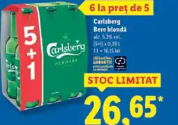 Lidl Carlsberg Bere blondǎ Ofertă