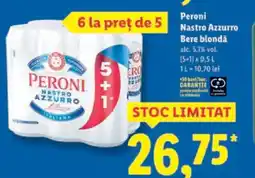 Lidl Peroni Nastro Azzurro Bere blondä Ofertă