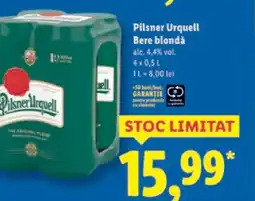Lidl Pilsner Urquell Bere blondǎ Ofertă