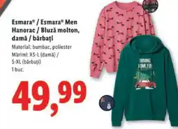 Lidl Esmara® / Esmara® Men Hanorac / Bluză molton, damǎ / bărbați Ofertă