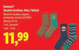 Lidl Esmara Şosete termice, fete / băieţi Ofertă