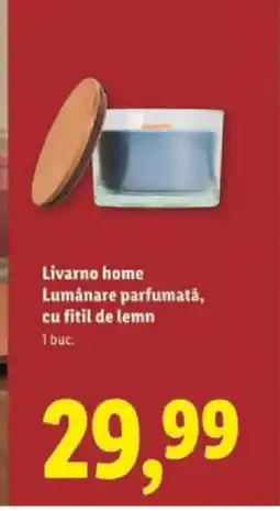Lidl Livarno home Lumânare parfumată, cu fitil de lemn Ofertă