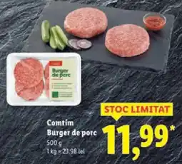 Lidl Comtim Burger de porc Ofertă