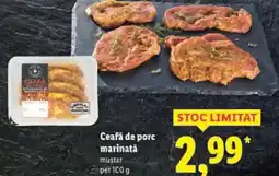 Lidl Ceafă de porc marinată Ofertă