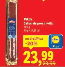 Lidl Pikok Salam de porc şi vită Ofertă