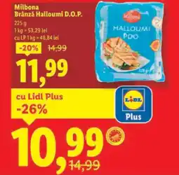 Lidl Milbona Brânză Halloumi D.O.P. Ofertă