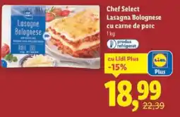 Lidl Chef Select Lasagna Bolognese cu carne de porc Ofertă