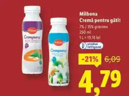 Lidl Milbona Cremă pentru gătit Ofertă
