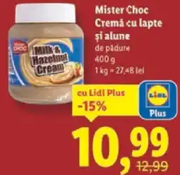Lidl Mister Choc Cremă cu lapte şi alune Ofertă