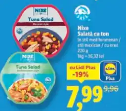 Lidl Nixe Salată cu ton Ofertă