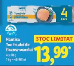 Lidl Nautica Ton in ulei de floarea-soarelui Ofertă