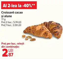 Carrefour Market Croissant cacao si alune Ofertă