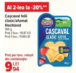 Carrefour Market Cascaval felii clasic/afumat Hochland Ofertă