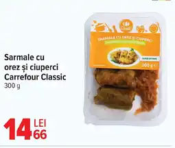Carrefour Market Sarmale cu orez şi ciuperci Carrefour Classic Ofertă