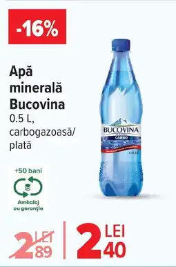 Carrefour Market Apă minerală Bucovina Ofertă